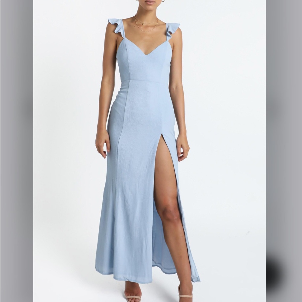 Showpo More Than This Dress in Light Blue